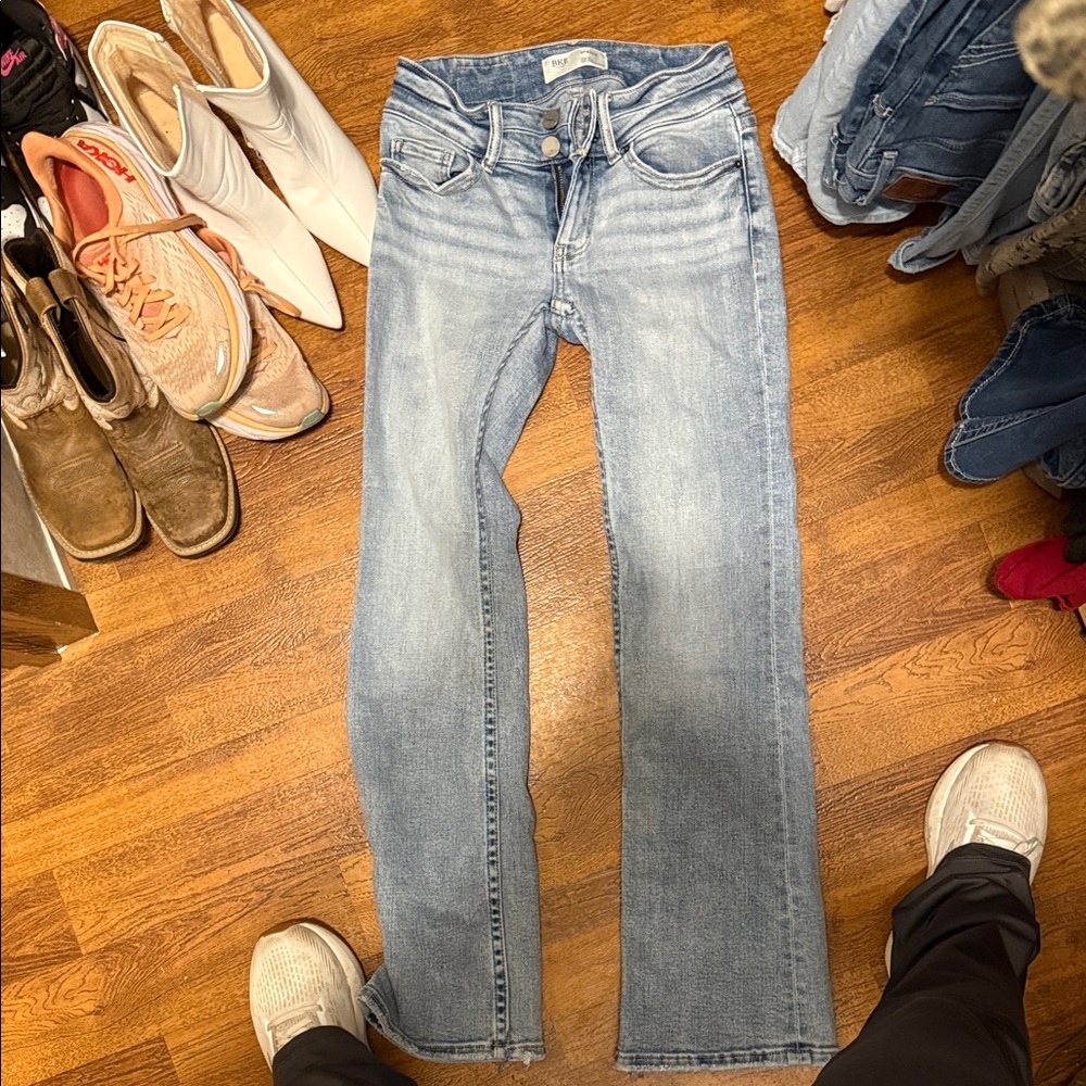 BKE Light Blue Straight Leg Jeans